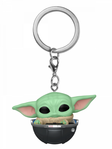 Brelok Star Wars: The Mandalorian - Grogu in Black Hover Pram (Funko)