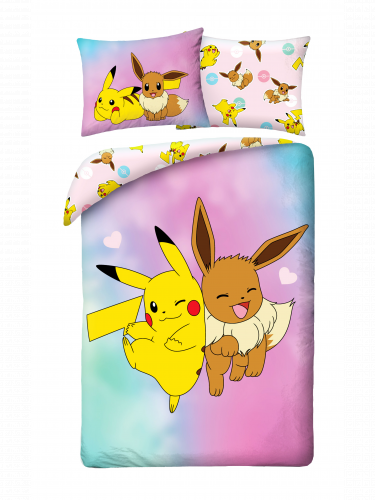 Pościel Pokémon - Eevee a Pikachu