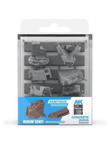 Dodatek modelarski AK Basing Bits - Concrete Ruins