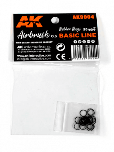 Uszczelki AK Airbrush - gumowe uszczelki (20 szt.)