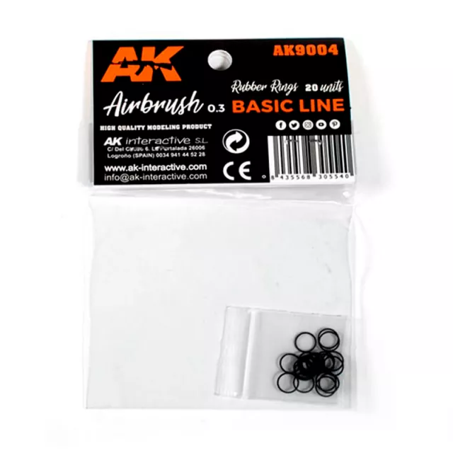Uszczelki AK Airbrush - gumowe uszczelki (20 szt.) - AK-Interactive