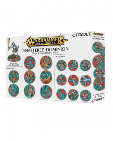 W-AOS: Shattered Dominion - Kulaté podstavce 25 & 32 mm (40 szt. +30 szt.)