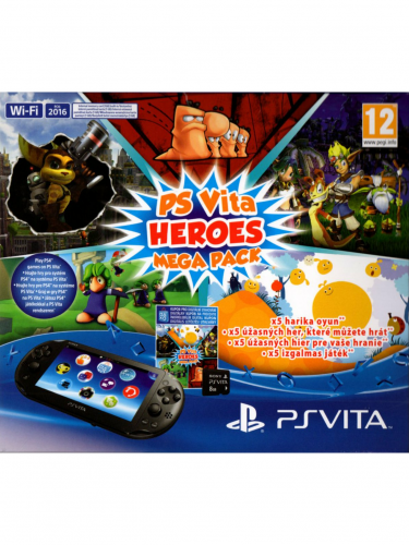 Konsola PlayStation Vita + MEGA PACK Heroes + 8 GB karta (PSVITA)