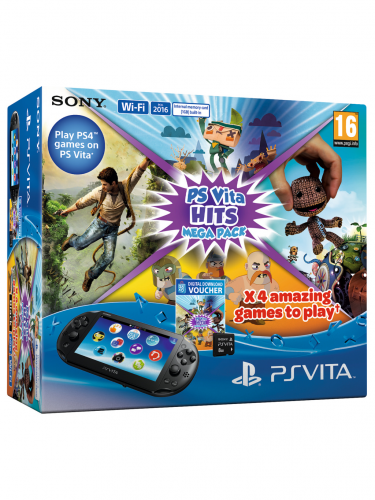 Konsola PlayStation Vita + MEGA PACK Hits + 8 GB karta (PSVITA)