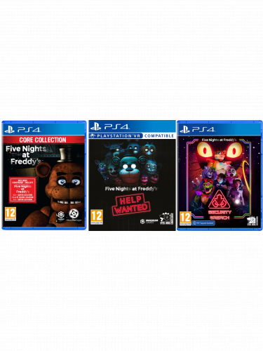 Okazyjny zestaw Five Nights at Freddy's - Core Collection, Help Wanted, Security Breach (PS4)