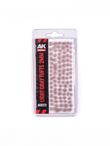 Porost modelarski AK - Light Gray Fantasy tufts (2 mm)