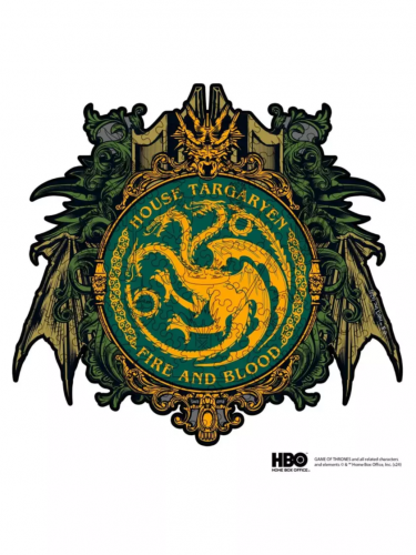 Puzzle Game of Thrones - House Targaryen (drewniane)
