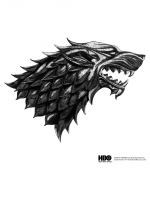 Puzzle Game of Thrones - Metallic Sigil Stark (drewniane)