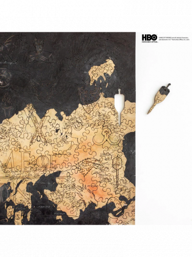 Puzzle Game of Thrones - Westeros map (drewniane)