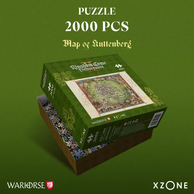 Puzzle Kingdom Come: Deliverance II - Mapa Kutnej Hory (2000 elementów) - Xzone Originals