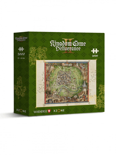 Puzzle Kingdom Come: Deliverance II - Mapa Kutnej Hory (2000 elementów)