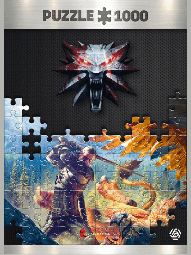 Witcher 3 Gryffin battle Puzzle 1000 elementów