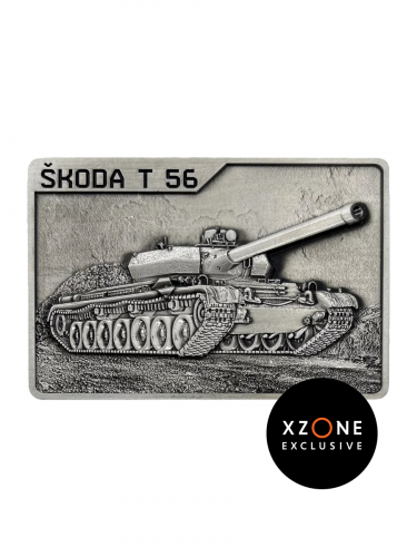 Plakietka kolekcjonerska World of Tanks - Škoda T-56 (Xzone Exclusive)