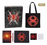 Zestaw podarunkowy Marvel - Spider-Man (torba płócienna, notatnik, podkładka pod mysz, notes, naklejki) - Przypinka
