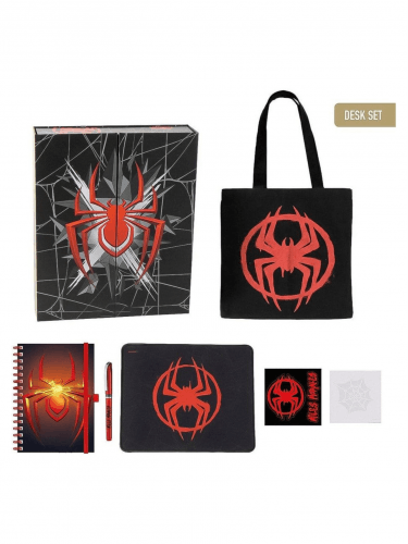 Zestaw podarunkowy Marvel - Spider-Man (torba płócienna, notatnik, podkładka pod mysz, notes, naklejki)