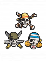 Naszywka One Piece - Skulls (3 szt.)