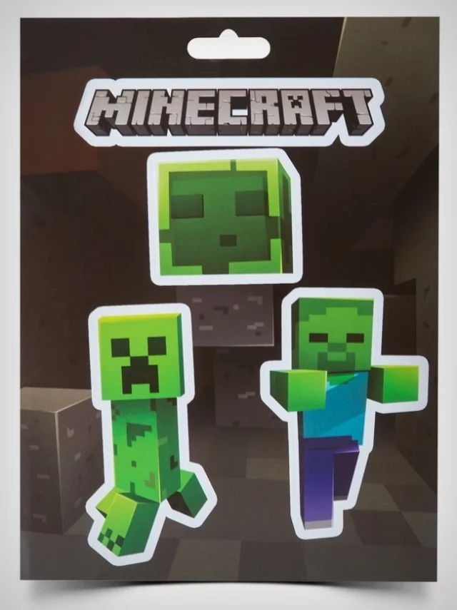 Naklejka Minecraft - Mobs Caves - Naklejka