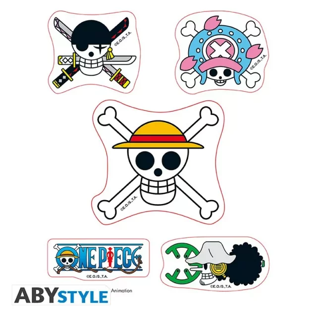 Samolepky One Piece -  Straw Hat Skulls