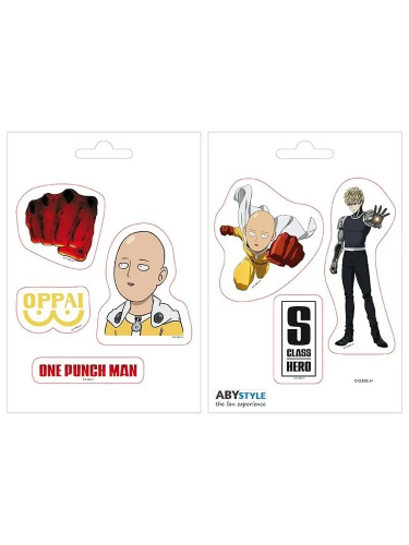 Naklejki One Punch Man - Saitama and Icons