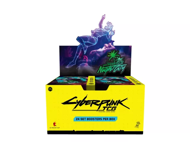 Gra karciana Cyberpunk TCG: Welcome to Night City - Booster Box (24 boostery) - Kolekcjonerska gra karciana TCG