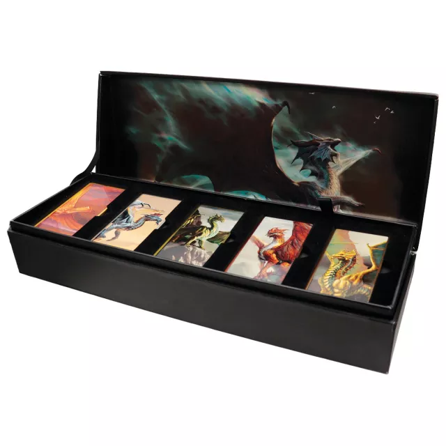 Zestaw plakietek Dungeons & Dragons - Metallic Dragons Set (5 szt.) - Ograniczone w sztukach
