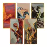 Zestaw plakietek Dungeons & Dragons - Metallic Dragons Set (5 szt.) - plakietka