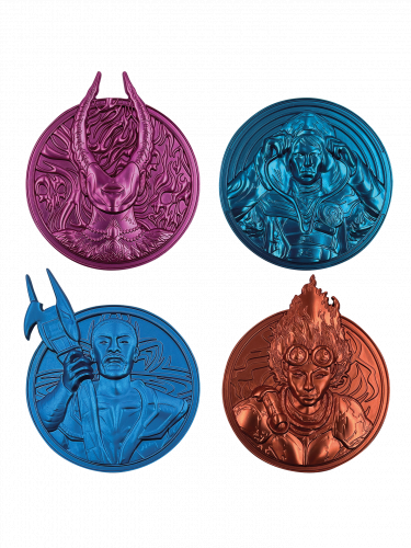 Zestaw medalionów kolekcjonerskich Magic the Gathering - Planeswalkers Medallion Collection (4 szt.)