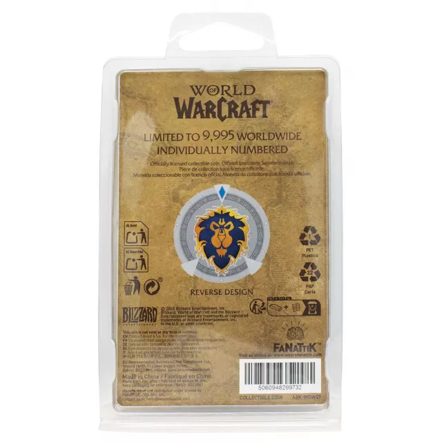Moneta kolekcjonerska World of Warcraft - Alliance & Horde - Ograniczone w sztukach