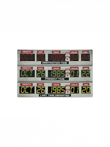 Plakietka kolekcjonerska Back To The Future - 40th Anniversary Time Circuits Limited Edition