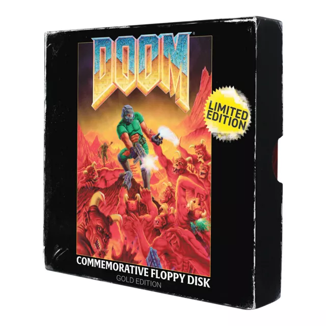 Replika kolekcjonerska Doom - Commemorative Floppy Disk Limited Edition - plakietka