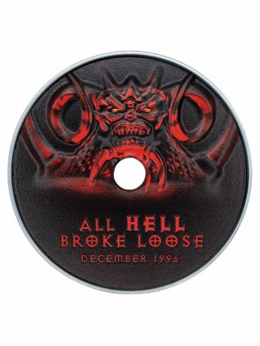 Metalowa replika CD-ROM Diablo - All Hell Broke Loose (30th Anniversary)