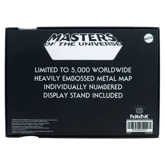 Metalowa replika mapy Masters of the Universe - Eternia - Ograniczone w sztukach