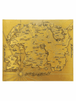 Metalowa replika mapy The Elder Scrolls - The Empire of Tamriel