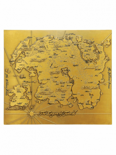 Metalowa replika mapy The Elder Scrolls - The Empire of Tamriel