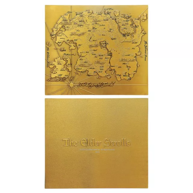 Metalowa replika mapy The Elder Scrolls - The Empire of Tamriel - Ograniczone w sztukach