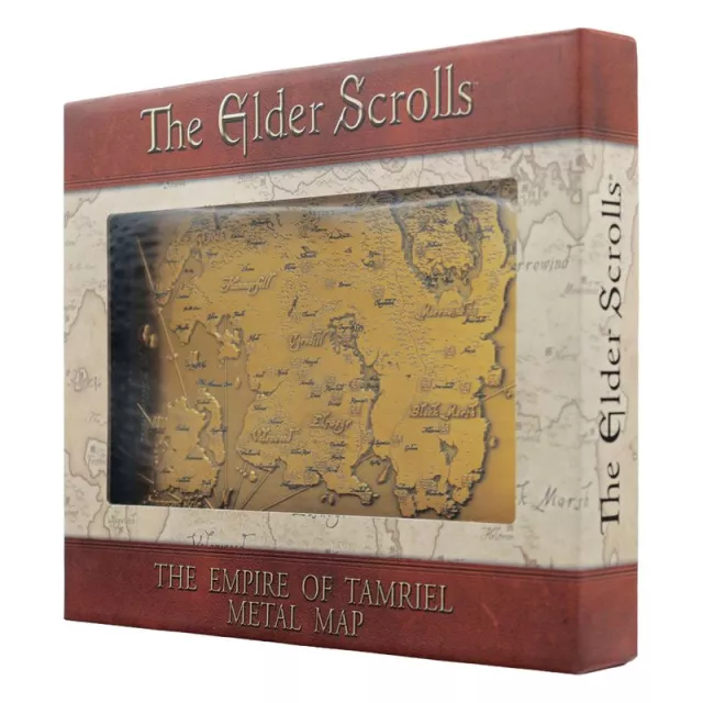 Metalowa replika mapy The Elder Scrolls - The Empire of Tamriel - Ograniczone w sztukach