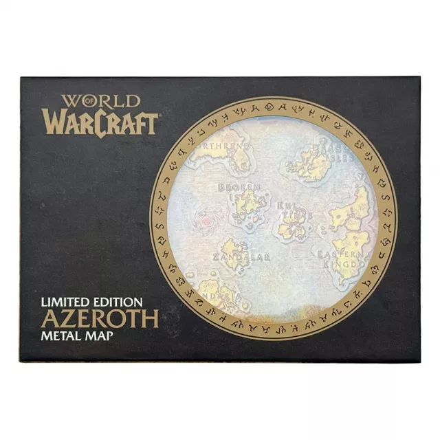 Metalowa replika mapy World of Warcraft - Azeroth Limited Edition - Ograniczone w sztukach