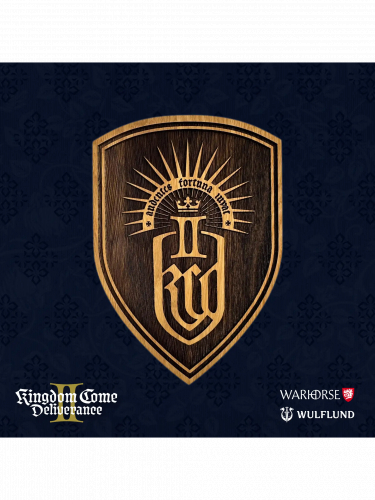 Replika Kingdom Come: Deliverance II - Drewniany szyld na ścianę (duży)