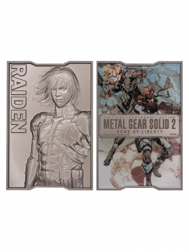 Plakietka kolekcjonerska Metal Gear Solid 2 - Raiden Limited Edition