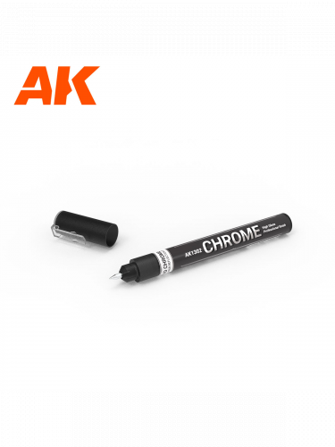 Marker AK - Chrome metallic liquid marker (srebrny)