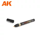 Barvící fix AK - Old bronze metallic liquid marker (starý bronz)