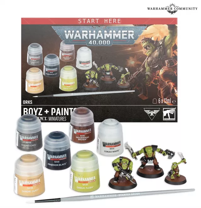 Warhammer 40,000 - Orks: Boyz + Paints - Gra planszowa