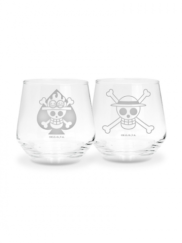 Szklanka One Piece - Luffy & Ace Glass Set (2 szt.)