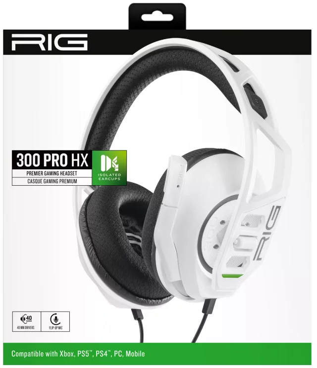 Herní sluchátka RIG 300 PRO HX (White)