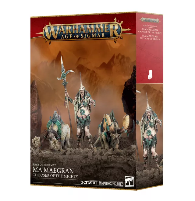 Warhammer Age of Sigmar: Sons of Behemat - Ma Maegran, Chooser of the Mighty (3 figurki) - Gra planszowa