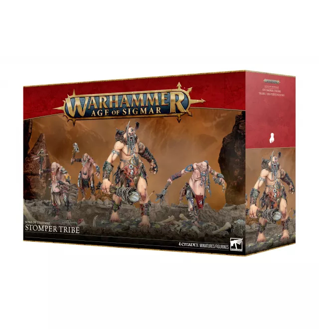 Warhammer Age of Sigmar: Sons of Behemat - Stomper Tribe (4 figurki) - Gra planszowa