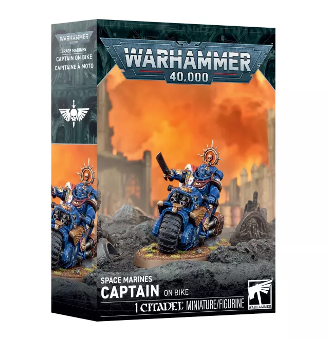 W40k: Space Marines - Captain on Bike (1 figurka) - Warhammer