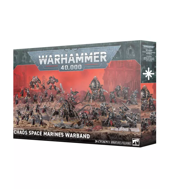 W-AOS: Battleforce: Chaos Space Marines Warband (34 figurki) - GW_AOS