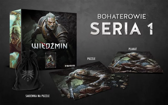 Puzzle Zaklínač - Geralt (Hrdinové Zaklínače)