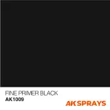 AK Fine Primer Black Spray - farba podkładowa, czarna (sprej) - Gra planszowa